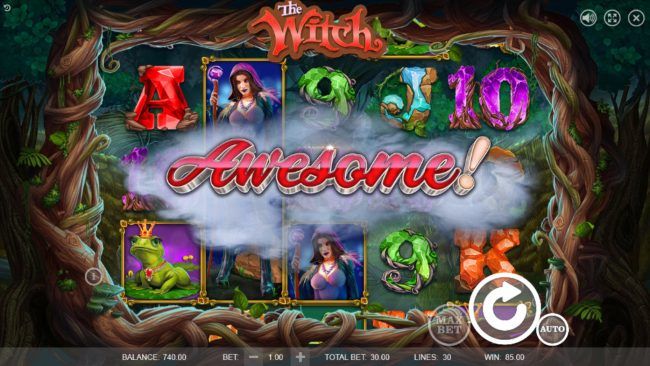 Respin feature triggers and awesome win