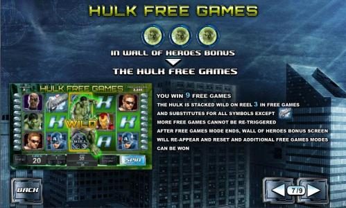 hulk free games feature rules
