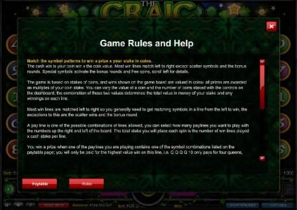 Game Rules and Help - Part 1