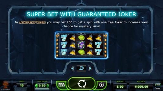 Super Bet with Guaranteed Joker