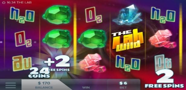 An additional 2 free spins are awarded during the free spins feature.