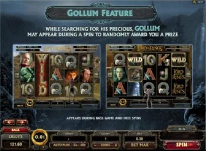 Gollum Bonus Feature
