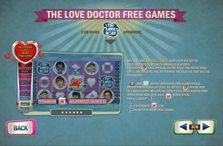 The Love Doctor Free Games - three or more game logo symbols anywhere