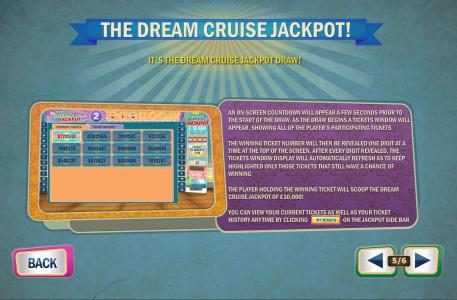 The Dream Cruise Jackpot - game rules