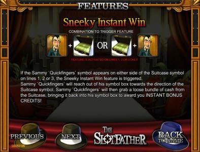 sneeky instant win rules