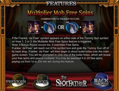 multiplier mob free spins rules