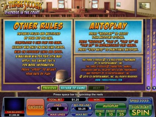 Game Rules and how to play Autoplay