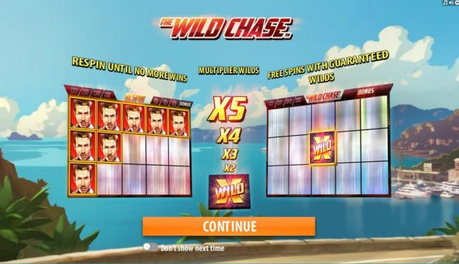 game features respin until no more wins, multiplier wilds and free spins with guarnteed wilds.