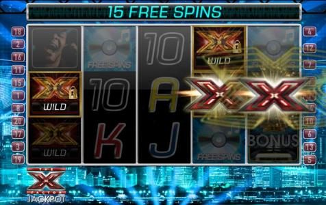 slot symbols are randomly selected and changed into locked wilds for the duration of the free spins feature.