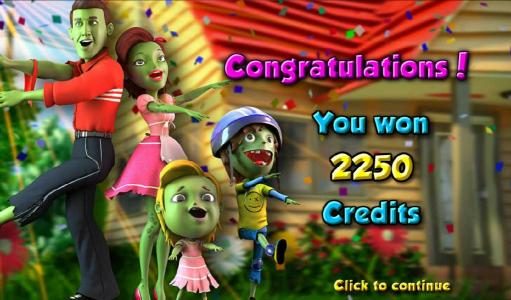The Zombie Bonus game pays out a total of 2250 for a big win!