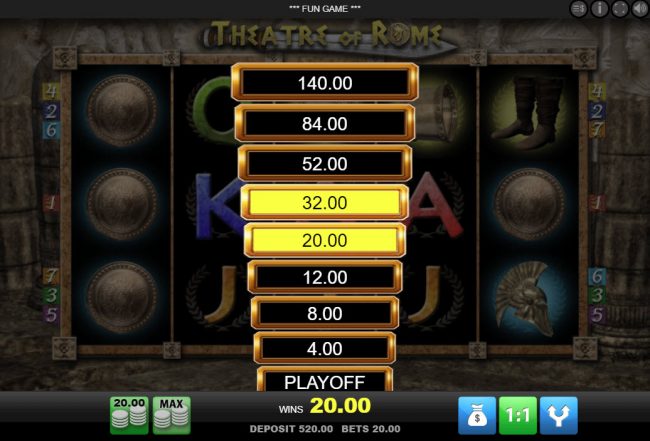 Ladder Gamble Feature Game Board