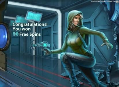 10 free spins awarded