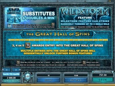 ThunderStruck II slot game substitutes and wildstorm features