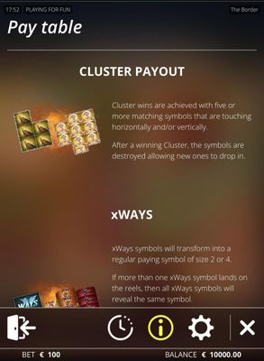 Cluster Payout