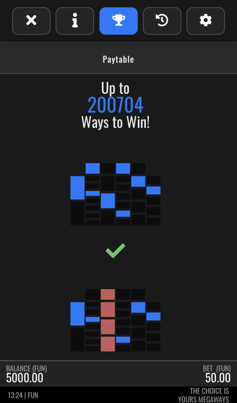 Up to 200704 Ways to Win