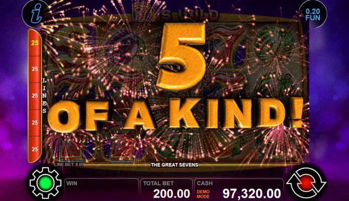 Five of a kind win