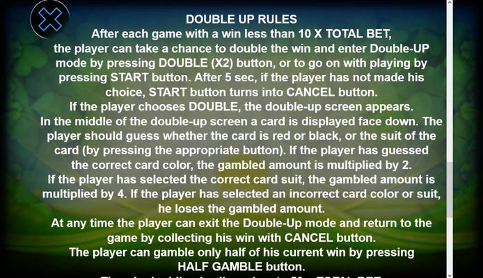 Double Up Rules