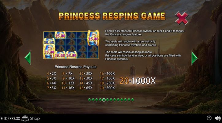 Princess Respins Game