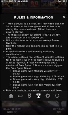 General Game Rules
