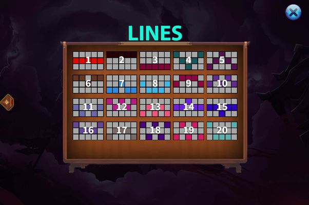 Paylines 1-20