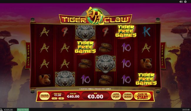 Scatter win triggers the free spins feature