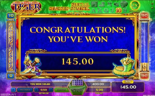 Free Spins feature pays out a total of 145.00