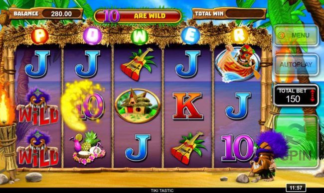 All tens landing on the reels during the free spins will change into wilds