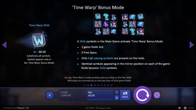 Time Warp Bonus Mode Rules