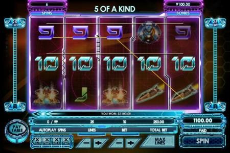 Another five of a kind and a $1,000 big win.