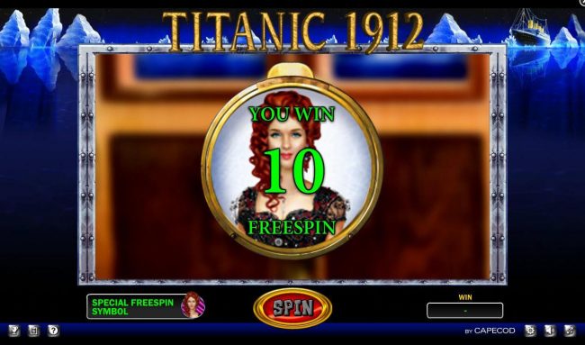 10 free spins awarded with special wild symbol