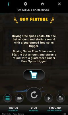 Buy Feature