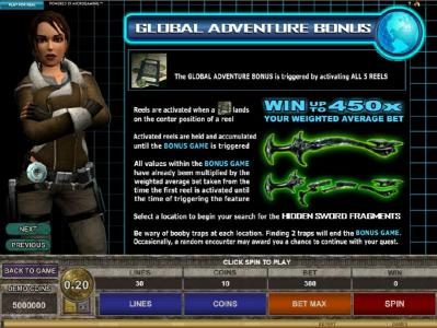 Global Adventure Bonus game rules