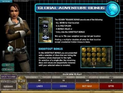 Global Adventure Bonus - Shootout Bonus rules