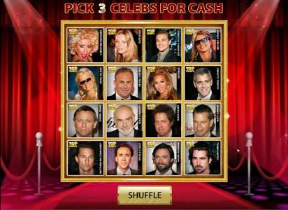 pick 3 celebs for cash prizes