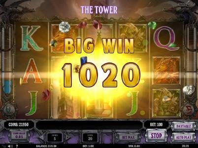 Another big win leads to a 1020 coin jackpot