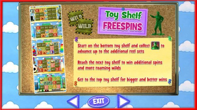 Toy Shelf Free Spins Rules
