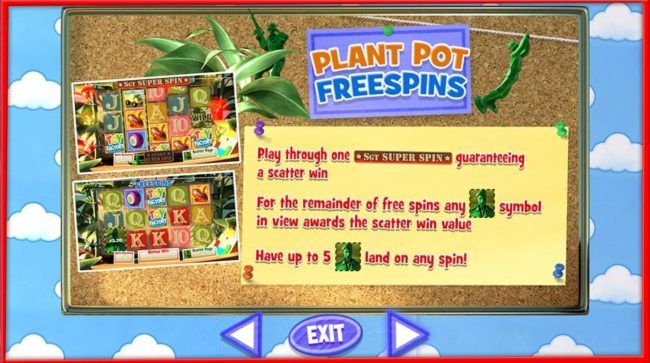 Plant Pot Free Spins Rules