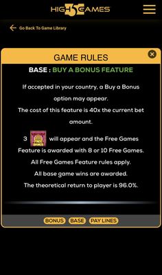 Buy Bonus