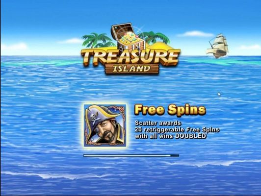 Game features include: Free Spins! Pirate captain scatter awards 20 retriggeravle free spins with all wins doubled!