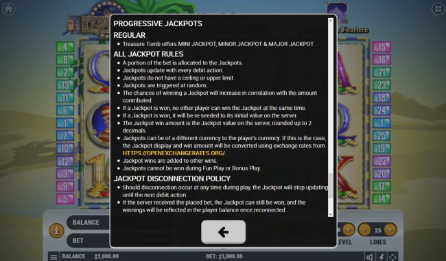 Progressive Jackpot Rules