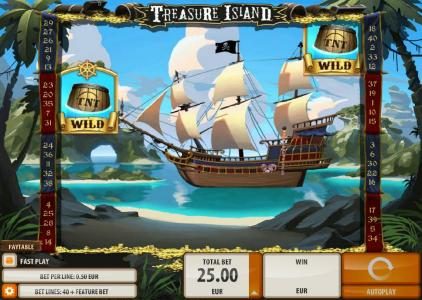 Pirate Attack feature game board