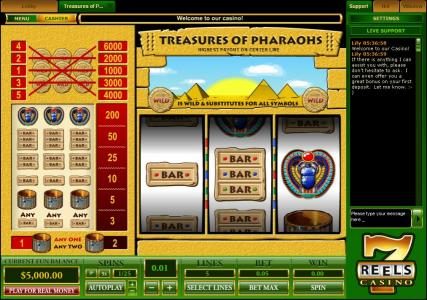 classic video slot game consisting of three reels and five paylines