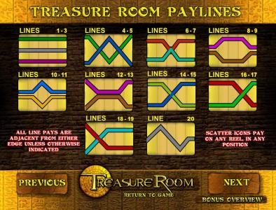 twenty payline diagrams