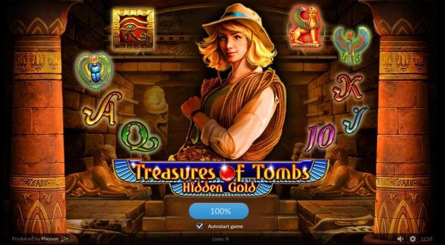Splash screen - game loading - Egyptian Treasure Adventure