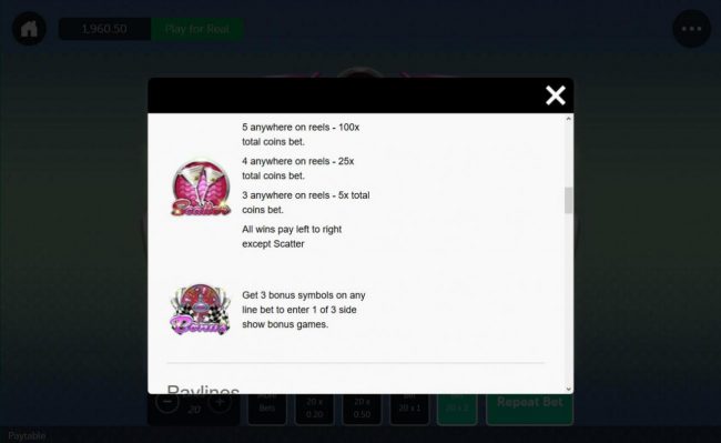 Scatter and Bonus Symbol Rules