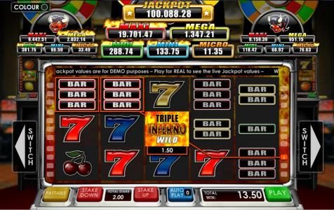 here is an example of a typical jackpot