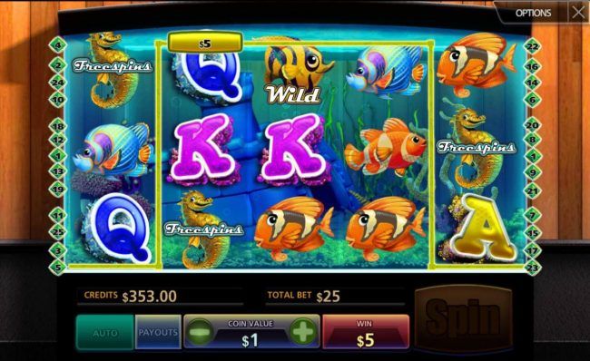 Free Spins feature activated