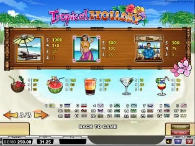 slot game symbols paytable and payline diagrams