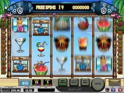 free spins feature game board