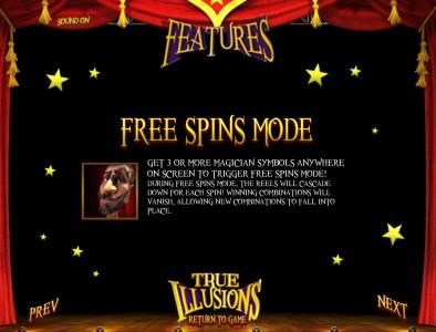 free spins mode rules
